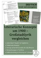 Vorschau - Stundenentwürfe - Großstadtlyrik vergleichen - Deckblatt