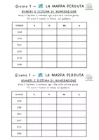 anteprima - Esercizi - Accoglienza matematica classe 4ª – Caccia al tesoro - Pagina 1