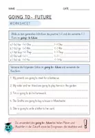 Vorschau - Arbeitsblätter - Going to future - Worksheets - Seite 2
