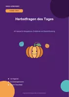 Vorschau - Arbeitsblätter - Herbstfragen des Tages | Klasse 1–2 - Seite 1