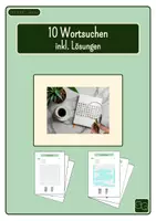 Vorschau - Arbeitsblätter - Materialpaket: 60 Kreuzworträtsel, Labyrithe oder Wortsuchen - Seite 1