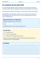 Vorschau - Arbeitsblätter - Basisscreening Schreiben Arbeitsheft Klasse 5 bis 6 Schulstart Handschrift Ausdruck und Textstruktur - Seite 1