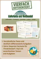 Vorschau - Unterrichtsreihen - Lieferkette und Welthandel | Lernwerkstatt Politik/Wirtschaft & Geografie Klasse 8–10 - vierfach differenziert inkl. eigener Förderversion / DaZ-Version - Deckblatt
