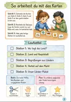 Vorschau - Stationenlernen - Länder entdecken mit Karten – Stationenlernen Klasse 3-4 - Seite 1
