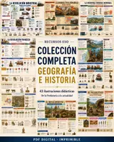 Vista previa - Refuerzo / NEE / Materiales de apoyo - ILUSTRACIONES DIDACTICAS - GEOGRAFIA E HISTORIA - Portada