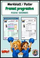 Vorschau - Poster - Poster / Merkblatt - Present progressive - Deckblatt