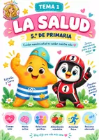 Vista previa - Unidades / Secuencias / Situaciones de Aprendizaje - Tema 1: La salud Ciencias Naturales 5.º de Primaria Dosier completo, actividades y juegos - Portada