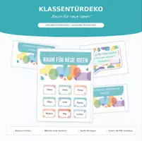 Vorschau - Poster - Klassentürdeko: Raum für neue Ideen - Deckblatt