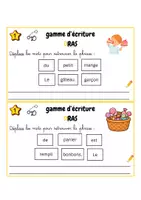 Aperçu - Apprentissages en autonomie - Les gammes DRAS CE1 P1 - Page 1
