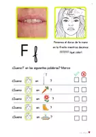 Vista previa - Hojas de trabajo - Método de lectoescritura fonético-gestual. Vol.9: Letra F - página 3