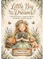 Vista previa - Decoración del aula - 9 Pósters Motivacionales Cottagecore A4 Little Big Dreams | Decoración Aula Infantil - Portada