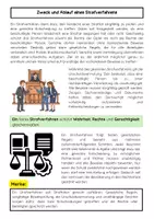 Vorschau - Arbeitsblätter - Das Strafverfahren: Ermittlungsverfahren, Anklage, Hauptverhandlung - Seite 1