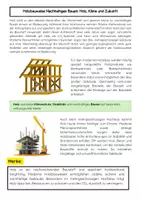 Vorschau - Arbeitsblätter - Holzbauweise Nachhaltiges Bauen: CO₂-Speicher & Mehrgeschossiger - Seite 1