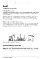 Vorschau - Arbeitsblätter - Lernplakat + Arbeitsblätter zum Thema "Erdöl" + Lösung & Fragen & MP3 + Mindmap + Infografiken - Seite 1