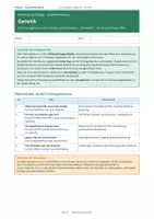 Vorschau - Arbeitsblätter - Trainingsheftheft: Klausuren Genetik - Deckblatt