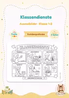 Vorschau - Mal- und Bastelvorlagen - Klassenregeln Klasse 1 - Deckblatt