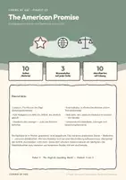 Vorschau - Arbeitsblätter - The American Promise – Englisch Oberstufe - Seite 1