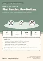 Vorschau - Arbeitsblätter - First Peoples, New Nations – Englisch Oberstufe - Deckblatt
