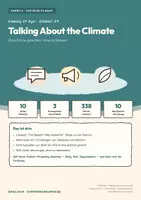 Vorschau - Arbeitsblätter - Talking About the Climate — Englisch E-Phase, Einheit 29 Über Klima sprechen, ohne zu lähmen - Deckblatt