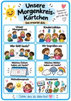 Vorschau - Bildkarten - Morgenkreis Moderationskärtchen - Deckblatt
