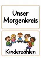 Vorschau - Bildkarten - Morgenkreis Moderationskarten BEIGE - Seite 1