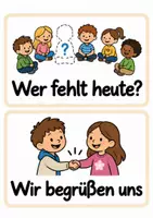 Vorschau - Bildkarten - Morgenkreis Moderationskarten BEIGE - Seite 2