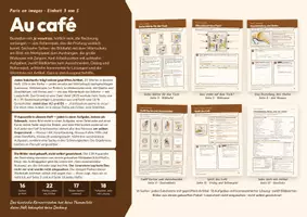 Vorschau - Stundenentwürfe - Au café – bestellen, Französisch Klasse 6/7 - Deckblatt