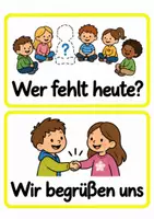 Vorschau - Bildkarten - Morgenkreis Moderationskarten GELB - Seite 2