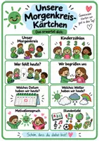Vorschau - Bildkarten - Morgenkreis Moderationskarten GRUEN - Deckblatt