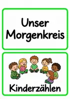 Vorschau - Bildkarten - Morgenkreis Moderationskarten GRUEN - Seite 1