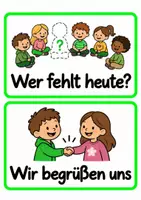 Vorschau - Bildkarten - Morgenkreis Moderationskarten GRUEN - Seite 2