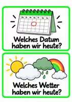 Vorschau - Bildkarten - Morgenkreis Moderationskarten GRUEN - Seite 3