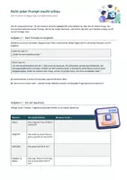 Vorschau - Arbeitsblätter - Arbeitsblatt_Wie prompte ich richtig - Deckblatt