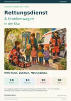 Vorschau - Stundenentwürfe - Das große Blaulicht-Projektpaket für die Kita – Feuerwehr, Polizei & Rettungsdienst - Seite 1