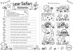 Vorschau - Arbeitsblätter - 11 Lese -Safaris für den Herbst Klasse 2 und 3 - Seite 2