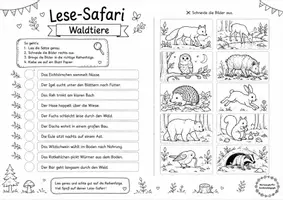 Vorschau - Arbeitsblätter - 11 Lese -Safaris für den Herbst Klasse 2 und 3 - Seite 1