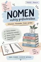 Vorschau - Arbeitsblätter - Nomen & Großschreibung | Deutsch Klasse 6 | Arbeitsblätter + Vertretungsstunde - Deckblatt