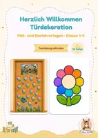 Vorschau - Mal- und Bastelvorlagen - Türdekoration Klassenzimmer - Deckblatt