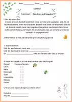 Vorschau - Arbeitsblätter - Haushalt: Einnahmen und Ausgaben, fest und veränderlich, Haushaltsplan - Deckblatt