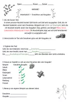 Vorschau - Arbeitsblätter - Haushalt: Einnahmen und Ausgaben, fest und veränderlich, Haushaltsplan - Seite 2