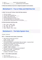 Vorschau - Arbeitsblätter - The Solar System — Worksheet Bundle - Seite 2