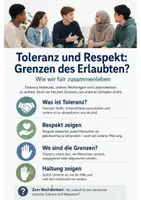 Vorschau - Arbeitsblätter - Ethik Toleranz Klasse 7-10 – Infografik & Lückentext (Arbeitsblatt) - Deckblatt