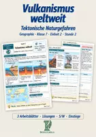 Vorschau - Stundenentwürfe - Vulkanismus weltweit | Geographie - Deckblatt