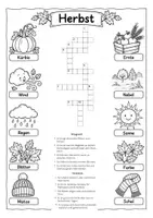 Vorschau - Arbeitsblätter - Herbst Kreuzworträtsel Halloween Waldtiere Sankt Martin - Seite 2