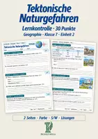 Vorschau - Unterrichtsreihen - Tektonische Naturgefahren – Lernkontrolle mit 30 Punkten | Geographie - Deckblatt
