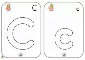 Vorschau - Arbeitsblätter - Buchstabe C c – Kneten, Muggelsteine legen & Nachspuren | Buchstaben lernen - Seite 3