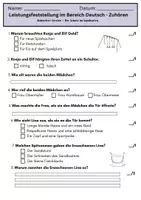 Vorschau - Arbeitsblätter - Probe 3/4 - Babysitterservice - Schatz im Sandkasten - Deckblatt