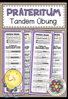 Vorschau - Fördermaterial/Inklusion - Präteritum – 10 Tandemübungen für die Partnerarbeit - Deckblatt