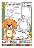 Vorschau - Arbeitsblätter - Sketchnotes Meine Stärken - Hundeklasse - Deckblatt
