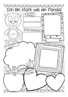 Vorschau - Arbeitsblätter - Sketchnotes Meine Stärken - Pandaklasse - Seite 2